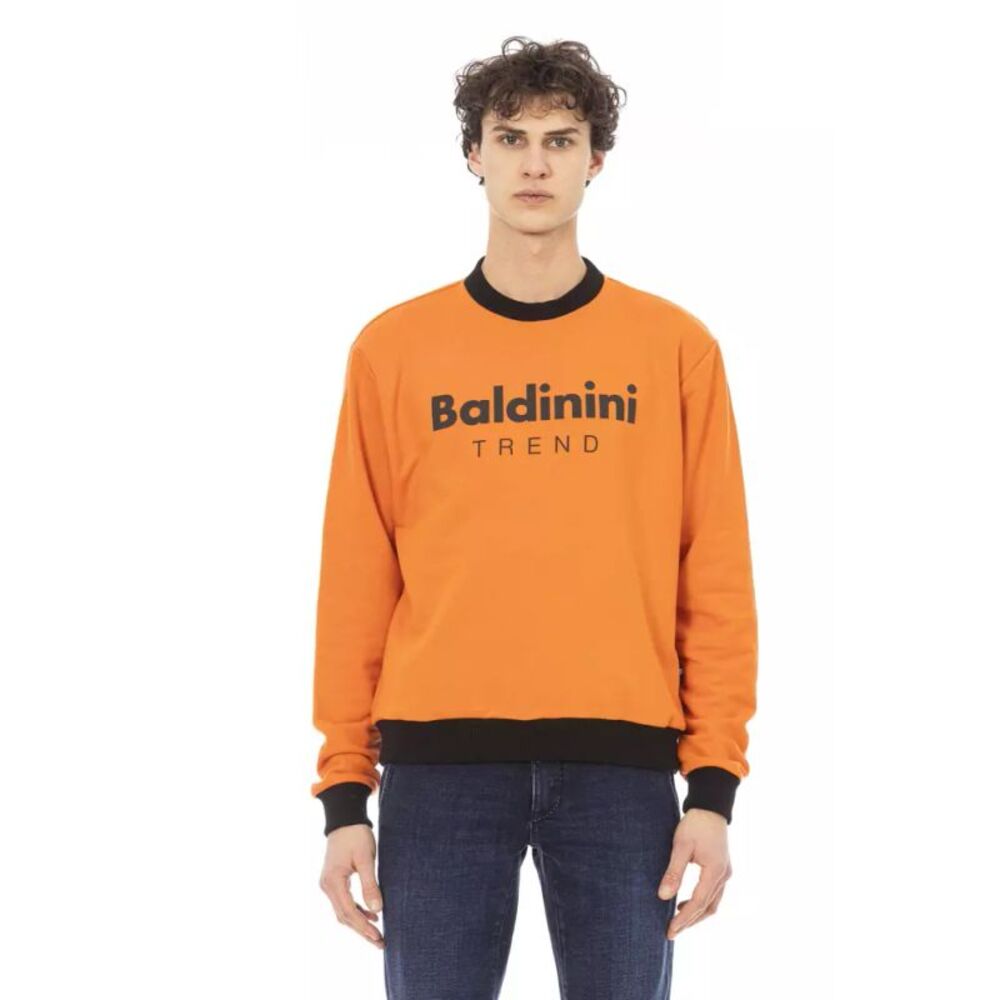 Baldinini Trend Orange Cotton Men Men's Sweater